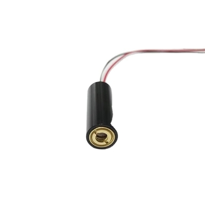 Modulo laser lineare a 650 nm 5VDC con 5000 ore di durata e alloggiamento dorato in ottone