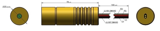 Dopo servizio Video supporto tecnico Industria 500mW verde 545nm modulo laser a linea uniforme 3mm