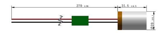 Parti di ricambio Tipo Componente laser Giallo 561nm Dot Laser Modulo 20mW Dimensioni compatte