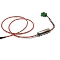 Modulo accoppiato a fibra laser verde a 520 nm compatto con alluminio anodizzato nero