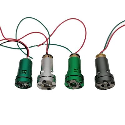 Modulo laser verde da 15 mW con tolleranza di allineamento del fascio da 10 mrad e tensione da 2,8 a 4,5 V