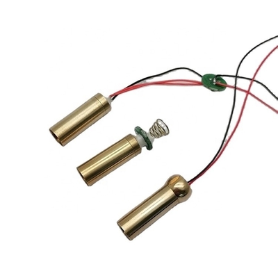 Mini modulo laser giallo da 8 mm PWM/50% ciclo di lavoro ≤ 5 mm di diametro del fascio per il livellamento laser