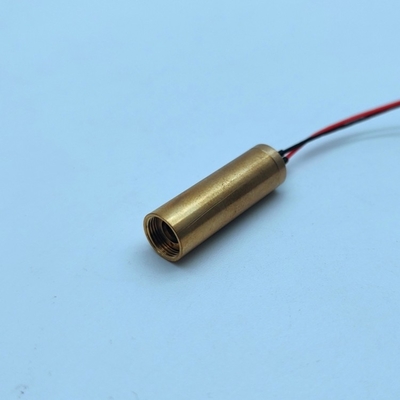 Mini modulo laser giallo da 8 mm PWM/50% ciclo di lavoro ≤ 5 mm di diametro del fascio per il livellamento laser