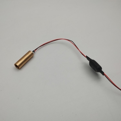 Mini modulo laser giallo da 8 mm PWM/50% ciclo di lavoro ≤ 5 mm di diametro del fascio per il livellamento laser